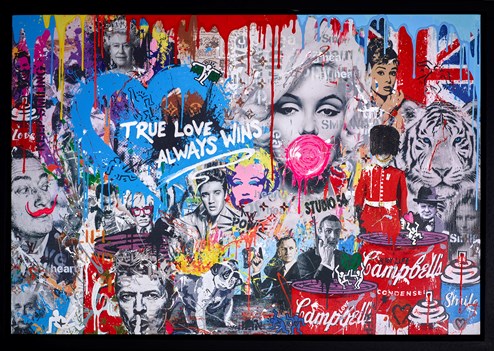 True Love by Yuvi - Framed Embellished Box Canvas